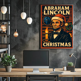 Abraham Lincoln Christmas Poster