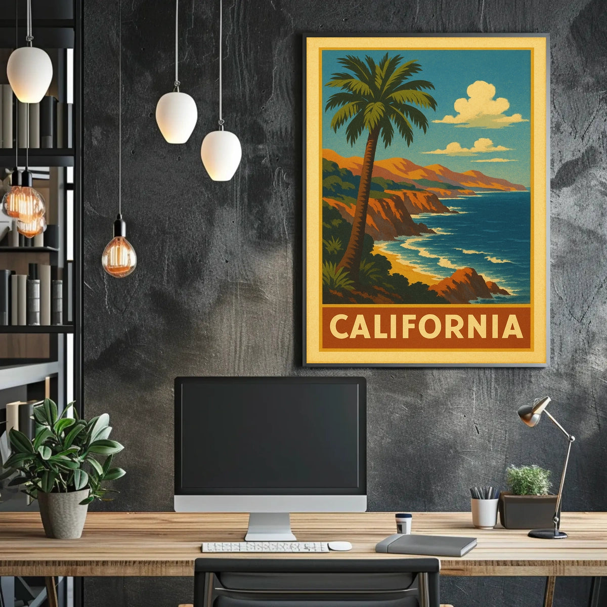 California Coastline Poster