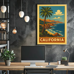 California Coastline Poster