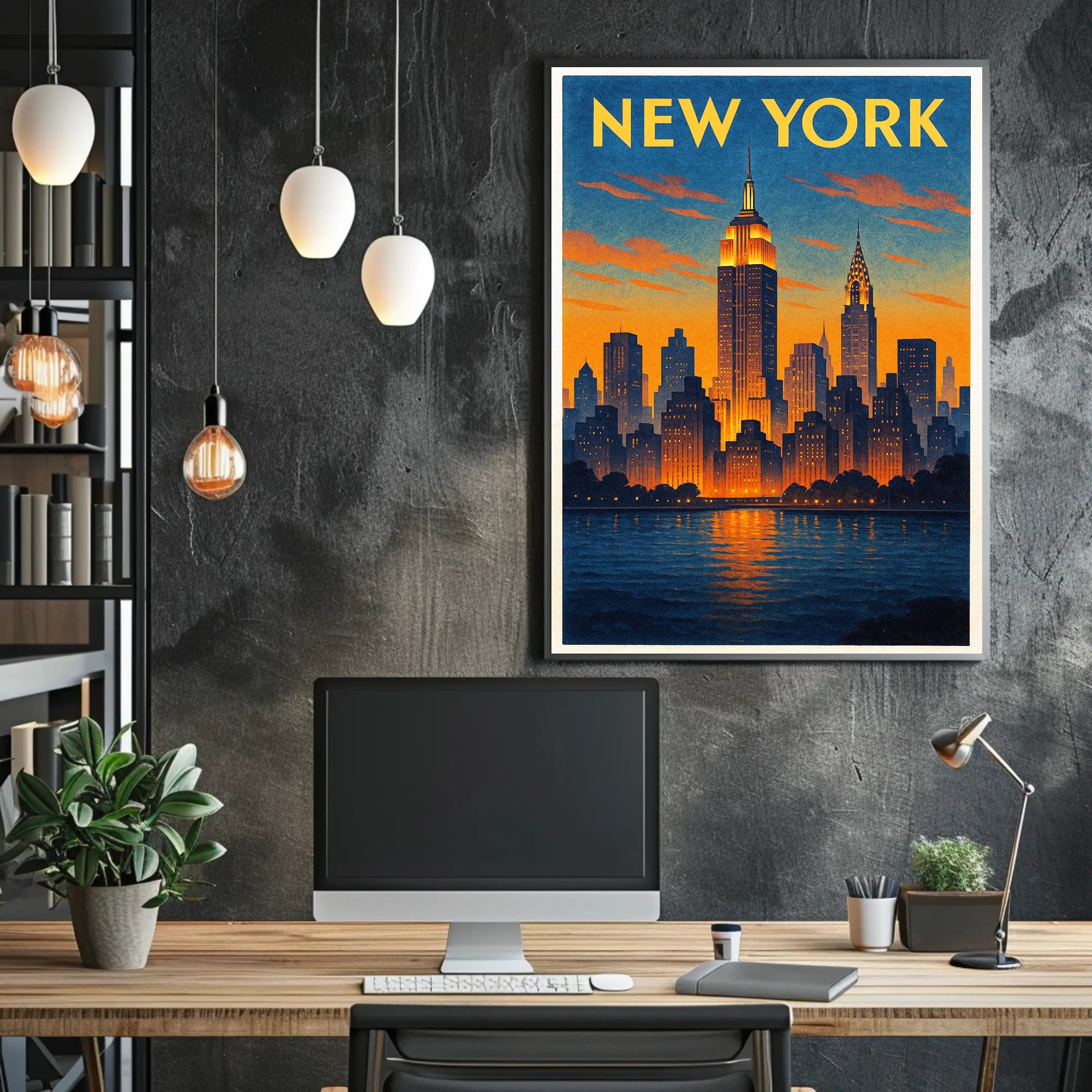 New York City Skyline Poster PosterGoat