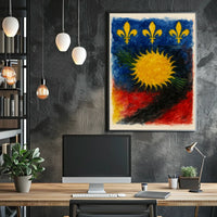 Vibrant Heraldic Design Poster