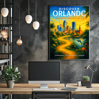 Discover Orlando Poster PosterGoat