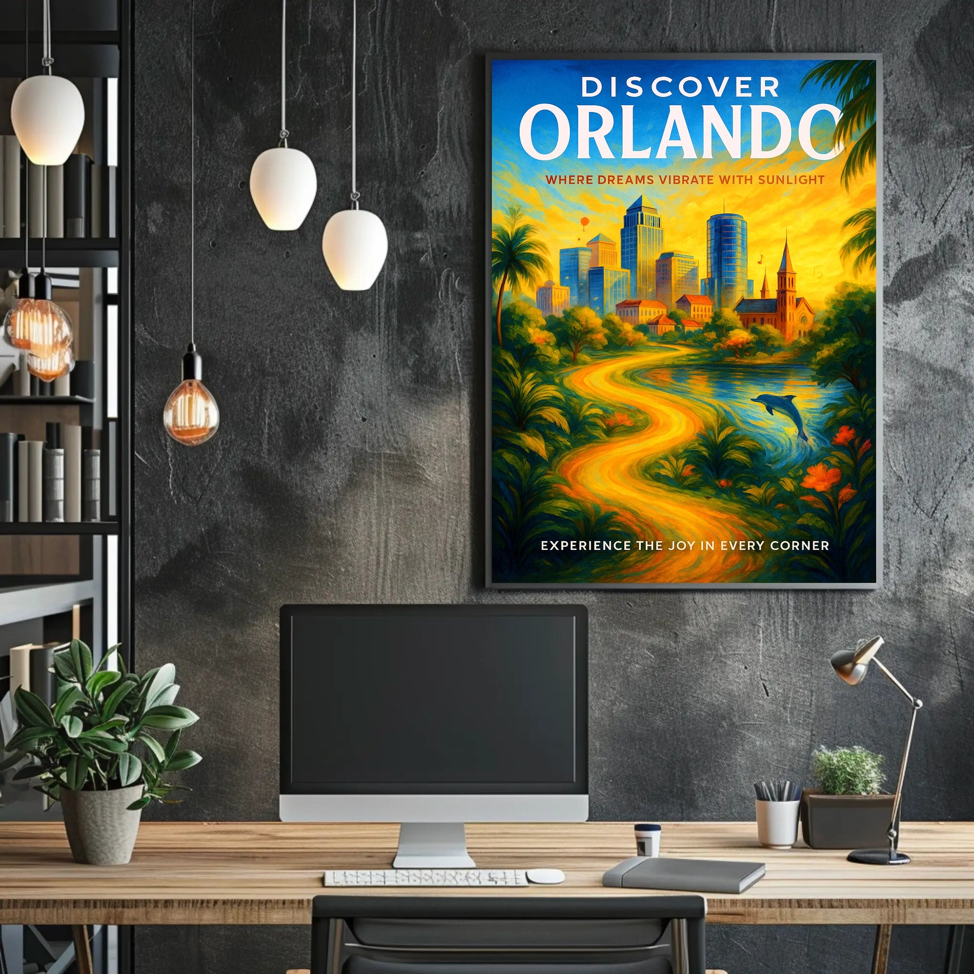Discover Orlando Poster PosterGoat