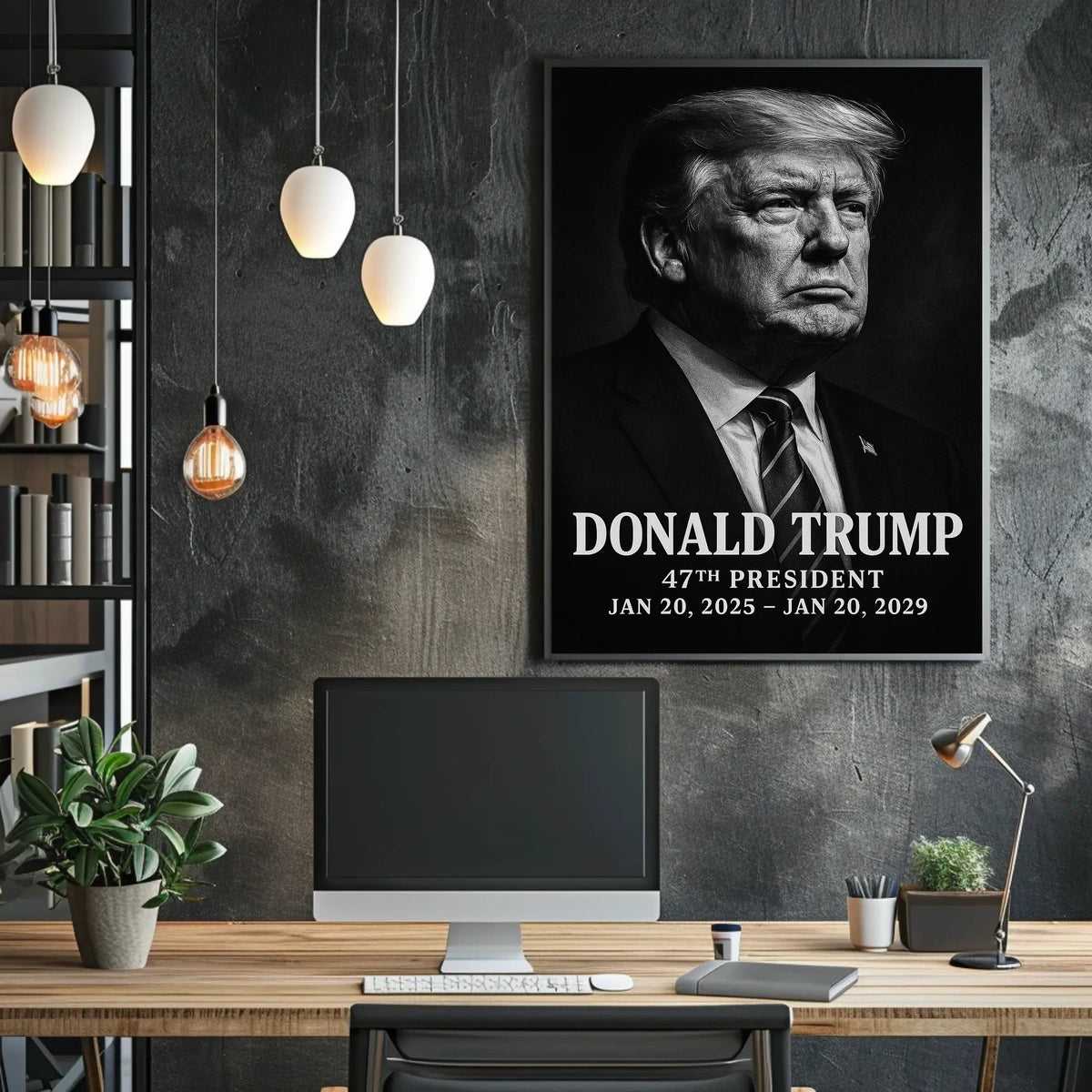 Donald Trump Visionary Modern Times American Pride Patriotism Photography Realism Leadership Poster