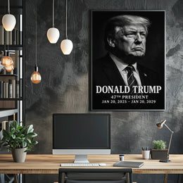 Donald Trump Visionary Modern Times American Pride Patriotism Photography Realism Leadership Poster