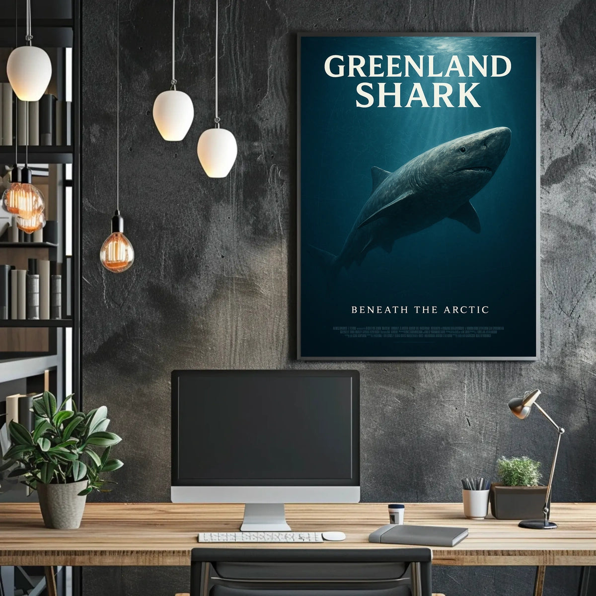 Greenland Shark Beneath the Arctic Poster