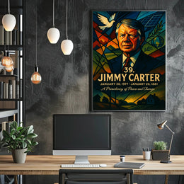 Jimmy Carter United States Leader Fine Art Print PosterGoat