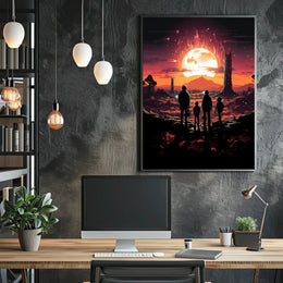 Journey to the Fiery Moon Poster
