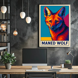 Maned Wolf Poster