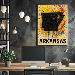 Arkansas State Art Poster