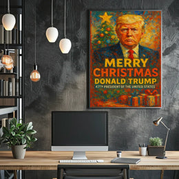 Donald Trump Christmas Theme Political Poster