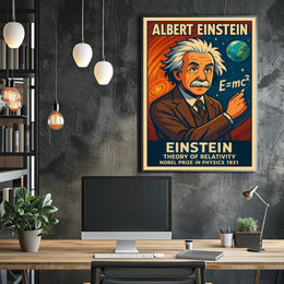 Albert Einstein Theory Of Relativity Poster