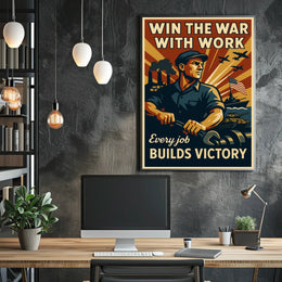 Win the War with Work Poster