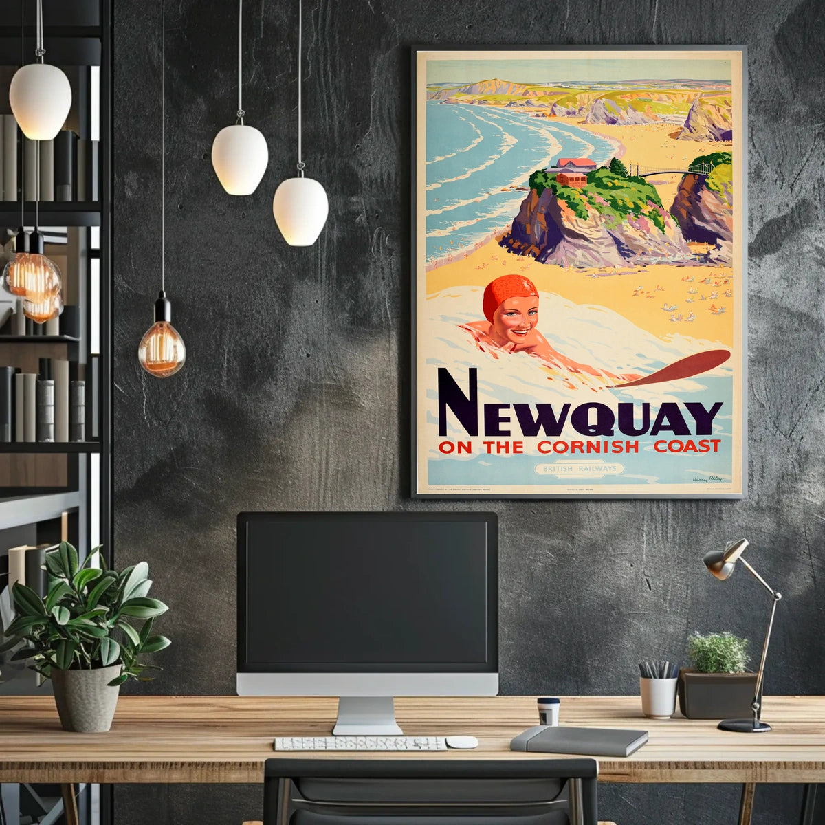 Newquay On The Cornish Coast Poster