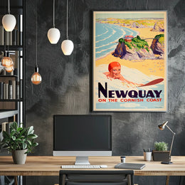 Newquay On The Cornish Coast Poster
