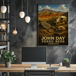 John Day Fossil Beds Oregon Poster