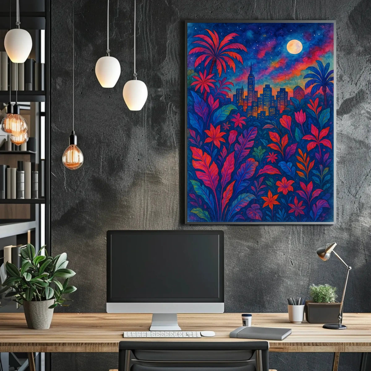 Cityscape In Bloom Poster