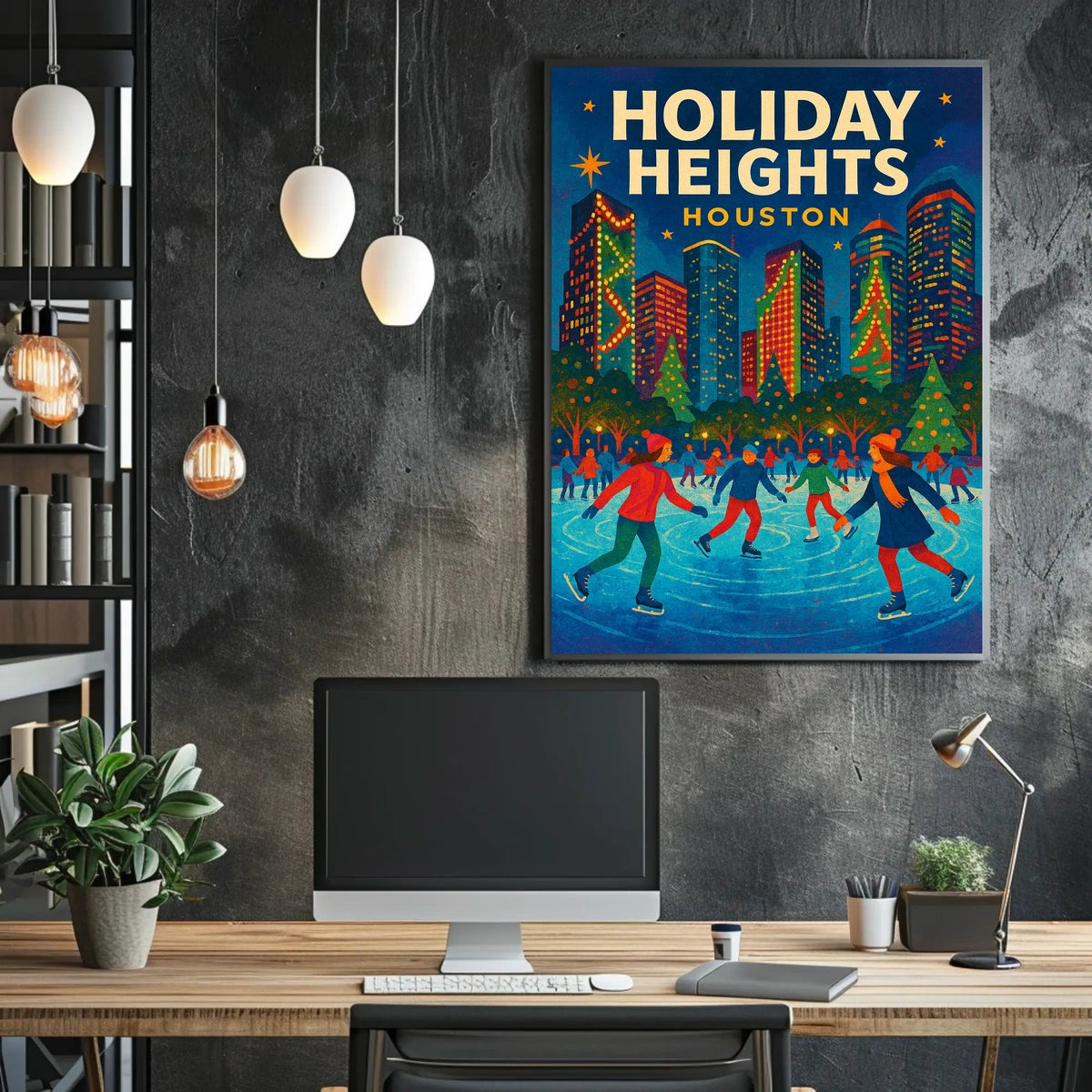 Holiday Heights in Houston Poster