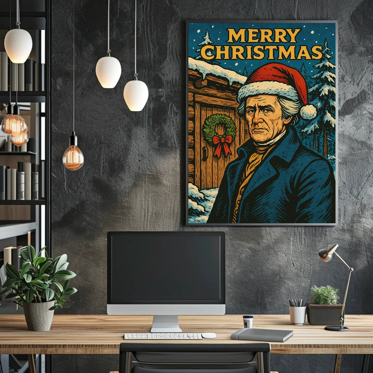 Merry Christmas Portrait Poster