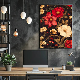 Floral Elegance Wall Art Print for Home Decor