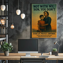 Empowerment Vintage Poster: Mother and Son Bond