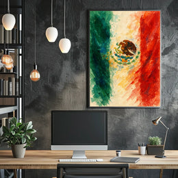 Vibrant Mexican Flag Poster