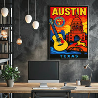 Vibrant Austin, Texas Poster