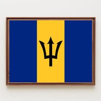 Barbados Flag Poster