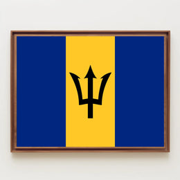 Barbados Flag Poster