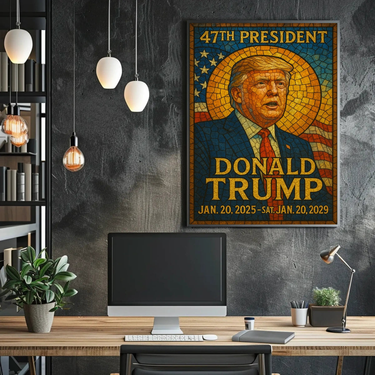 Trump 47th President Patriotic Decor Lovers Poster