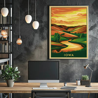 Serene Iowa Landscape Poster