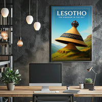 Lesotho The Kingdom in the Sky Poster PosterGoat