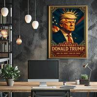 Future Presidency Patriotic Vintage Propaganda Poster