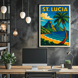 St. Lucia Paradise Poster