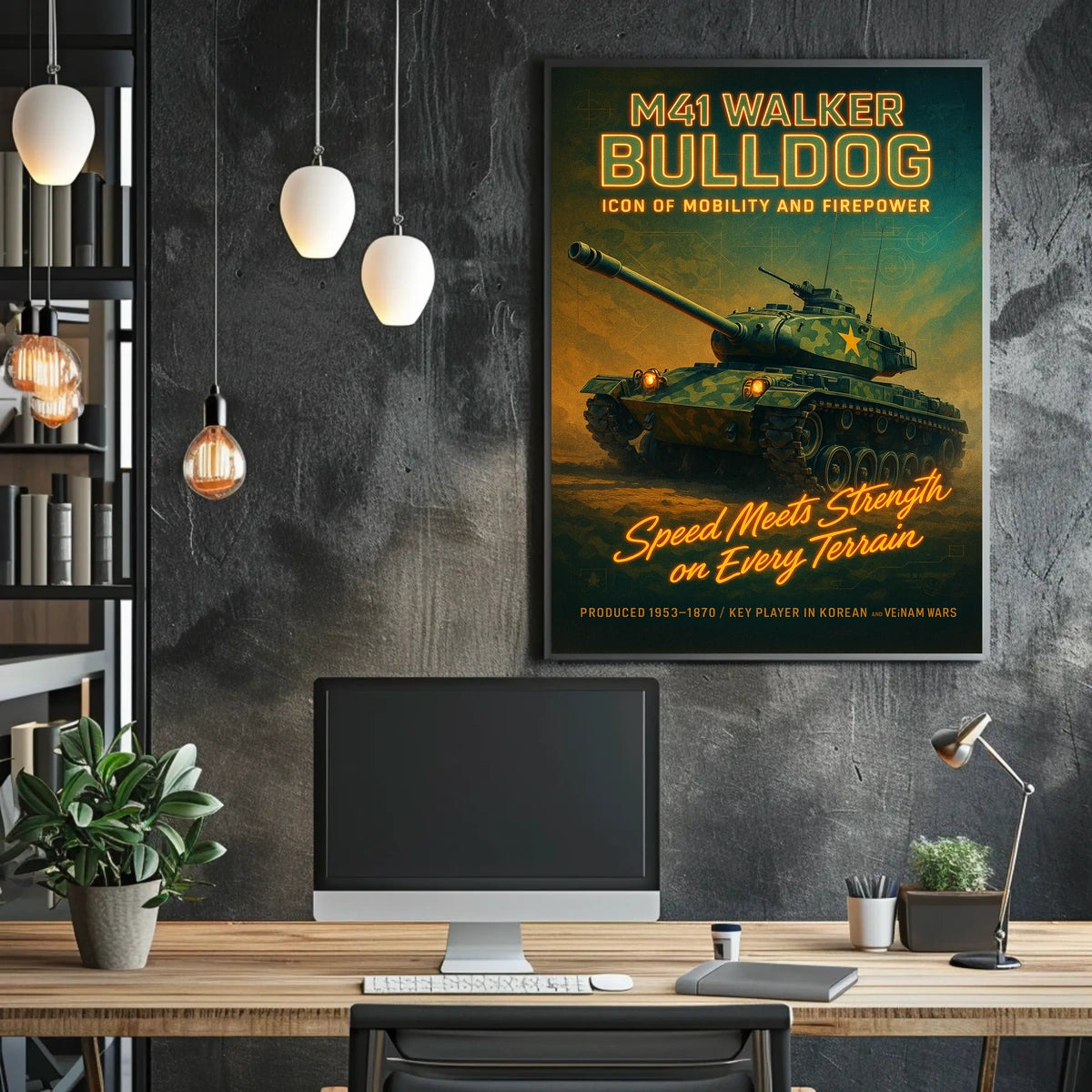 M41 Walker Bulldog Icon of Mobility and Firepower Poster