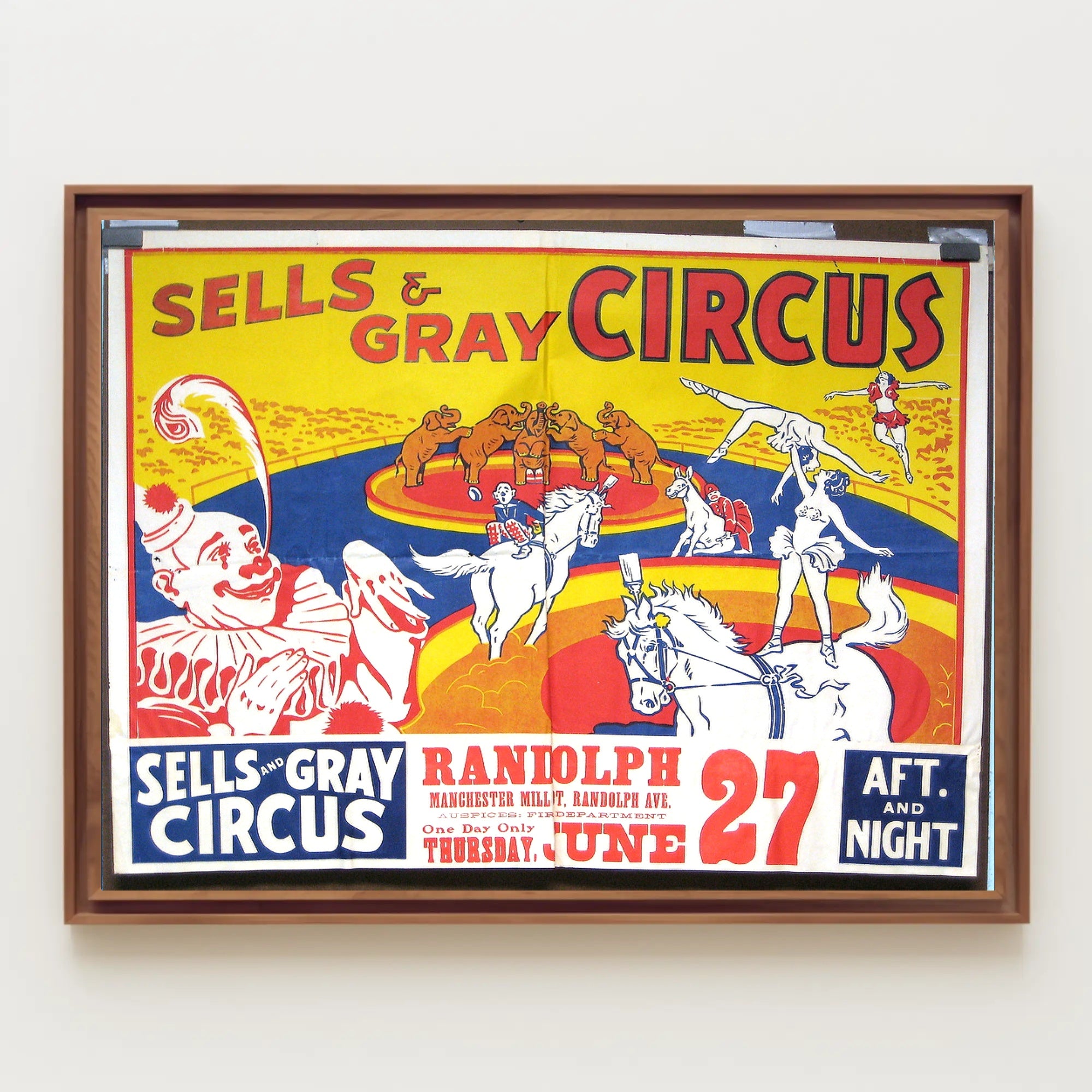 Sells & Gray Circus Extravaganza Poster
