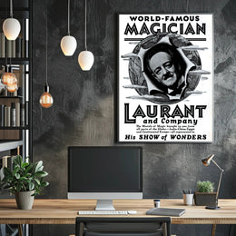 Laurant's Mystical World Tour Vintage Poster - Cultural or Heritage Poster