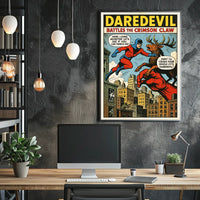 Daredevil Battles the Crimson Claw Poster