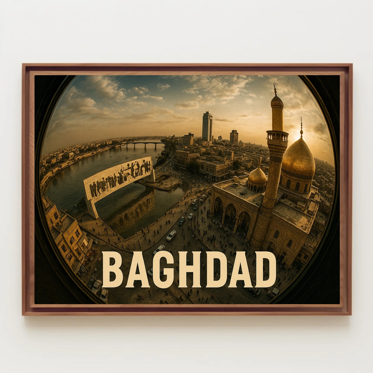Baghdad Cityscape Poster