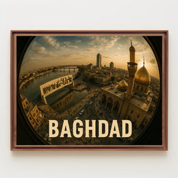 Baghdad Cityscape Poster