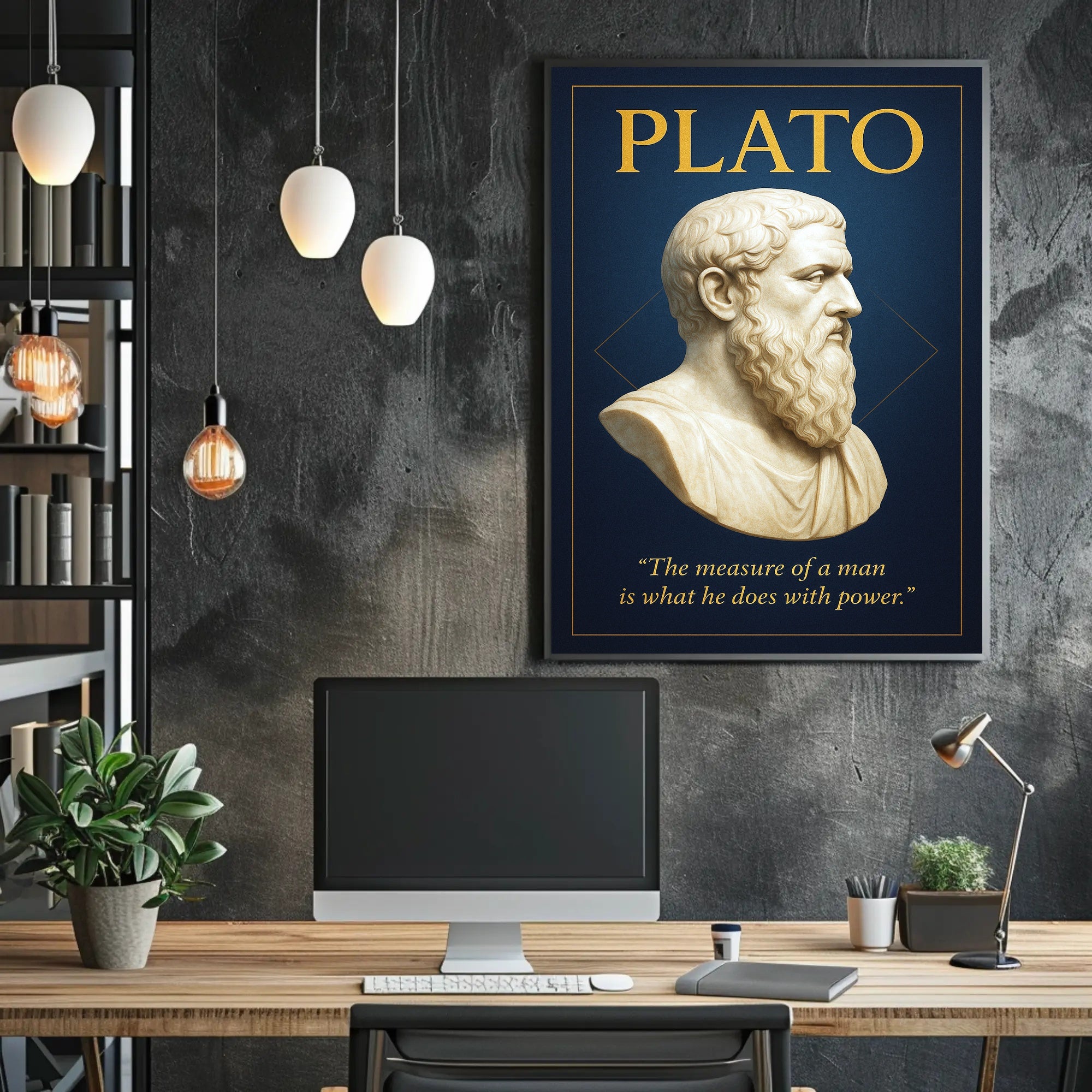 Plato The Measure of a Man Poster PosterGoat