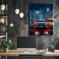 Electric Elegance In The City Poster