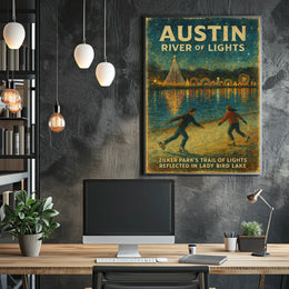 Austin River of Lights Poster