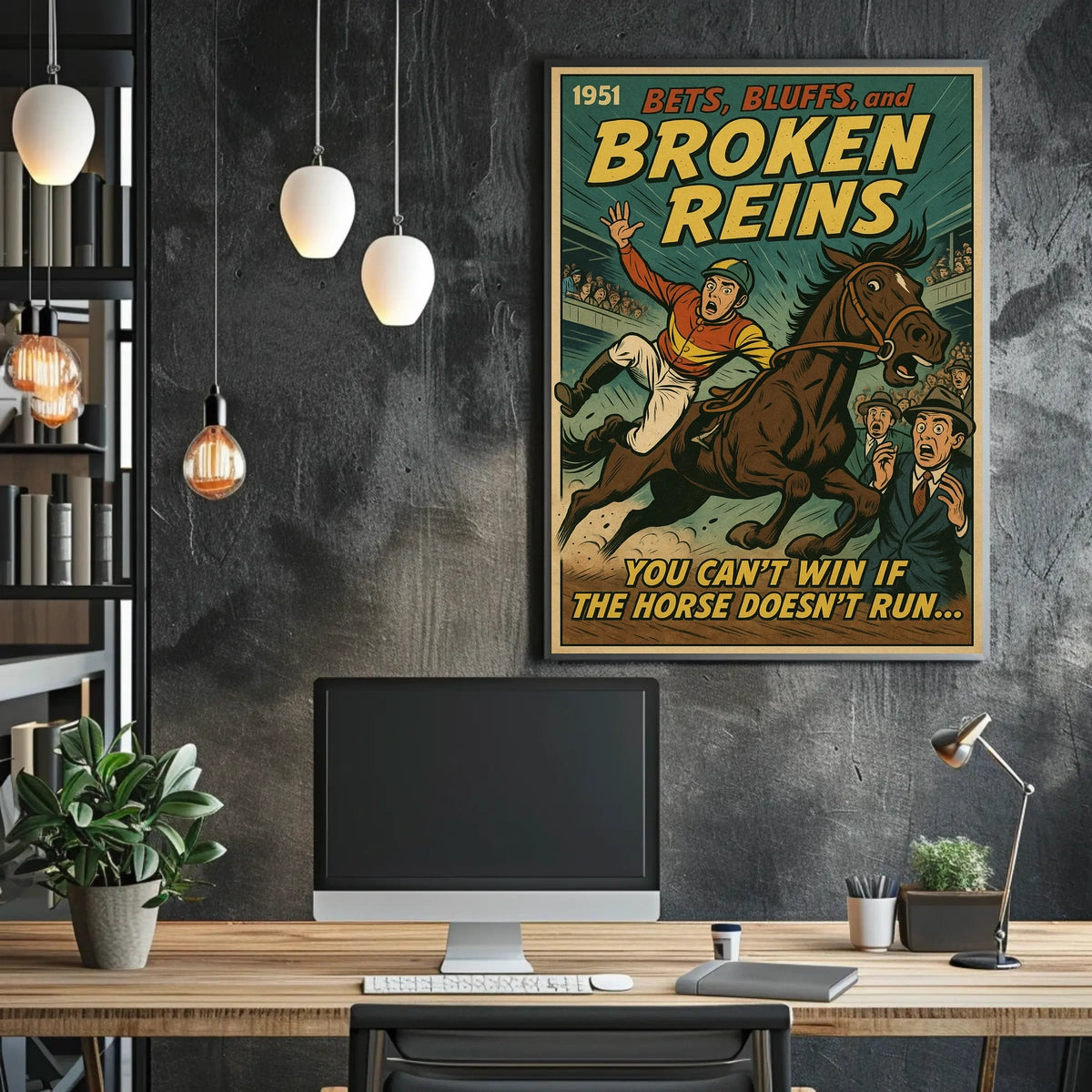 Bets, Bluffs, And Broken Reins Poster