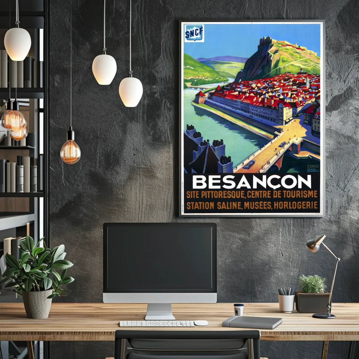 Besançon A Picturesque Tourist Poster