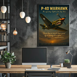 P-40 Warhawk The Legendary Fighter Poster