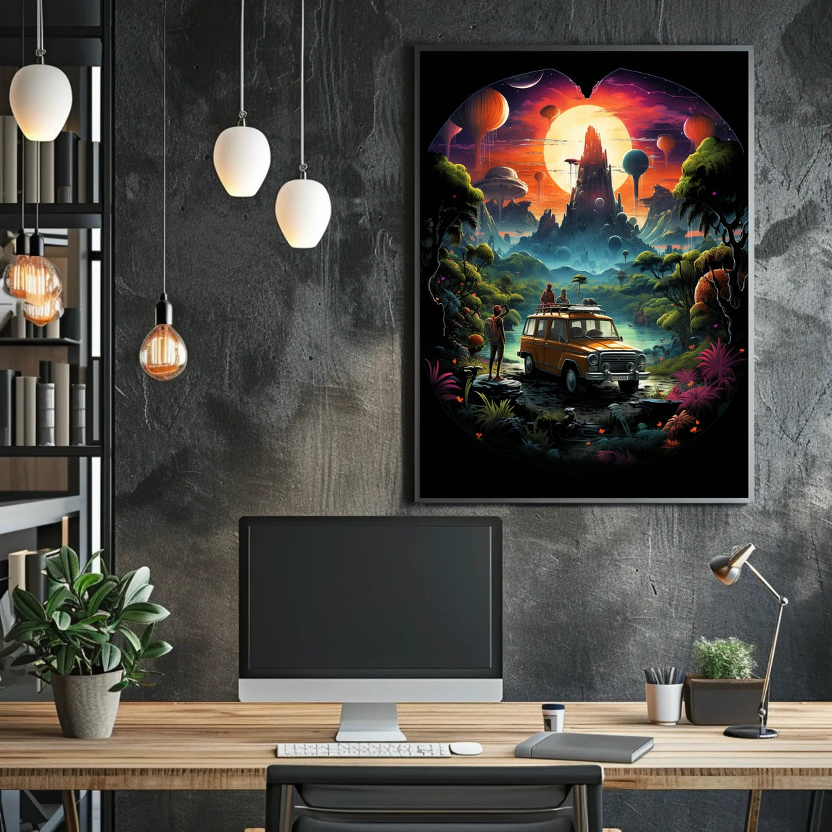 Journey to the Surreal Landscape Poster