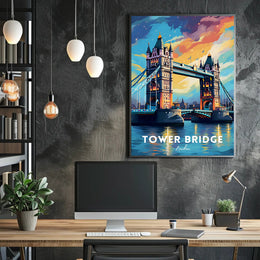 Tower Bridge Dreamscape London Urban or Cityscape Poster