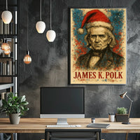 James K. Polk 11th President of the United States Christmas SeriesPoster