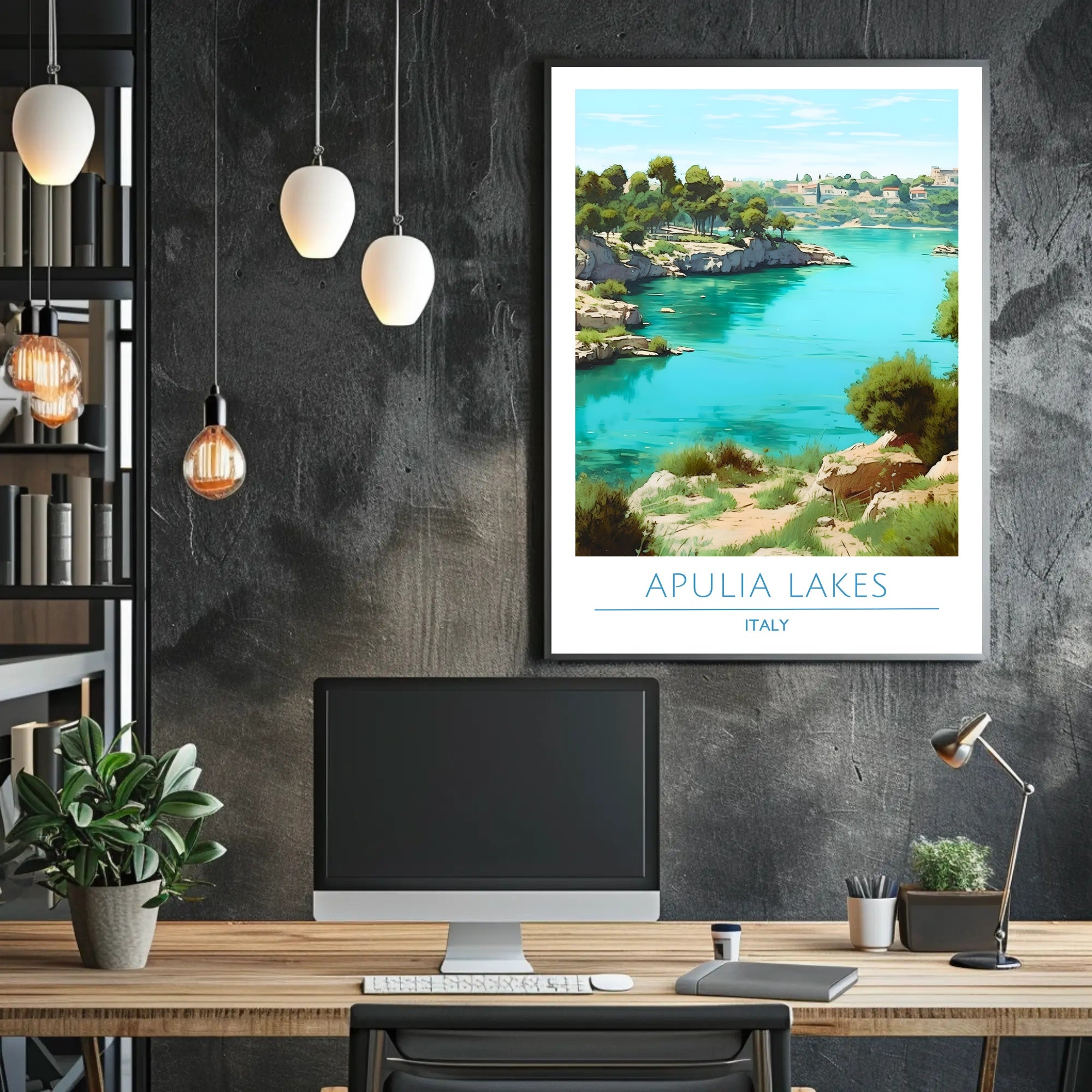 Apulia Lakes, Italy Poster